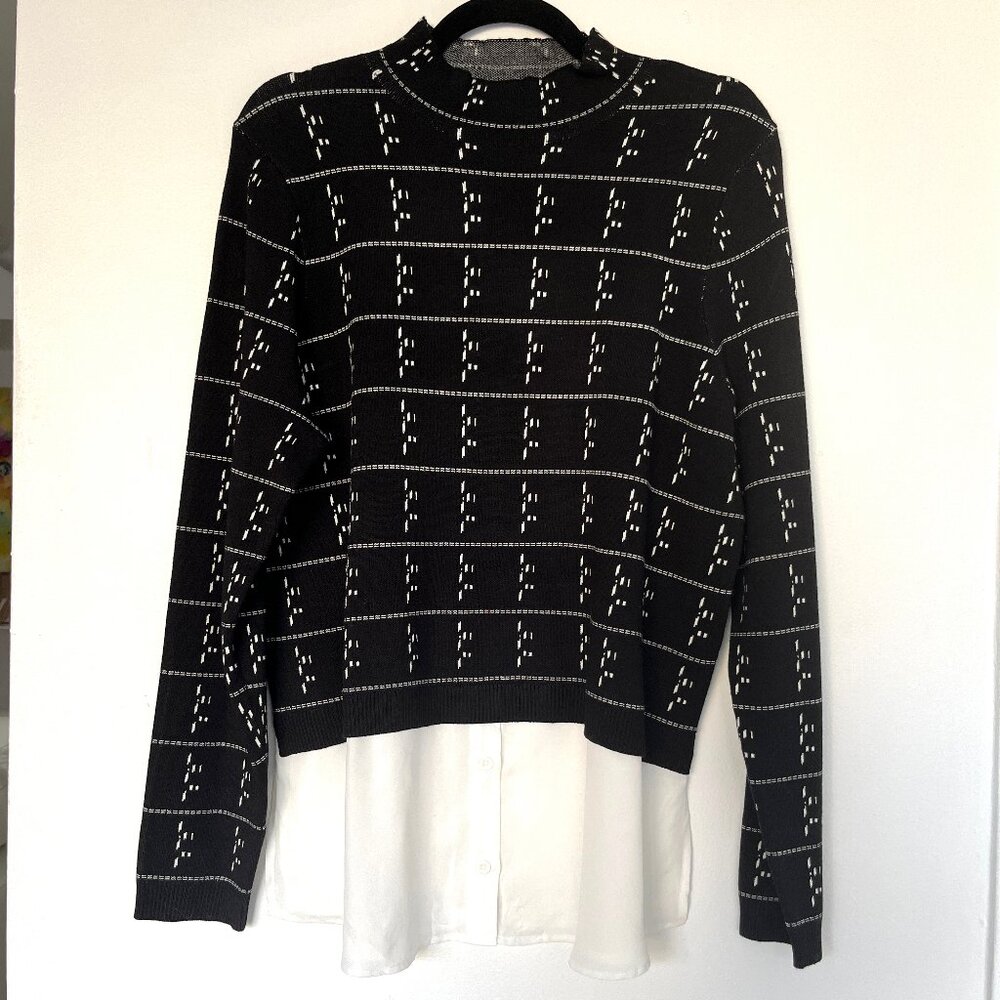 Adrianna Papell Layered Look Top Size L